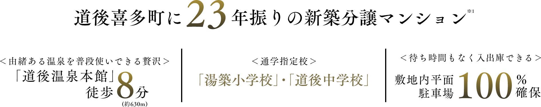 道後喜多町に23年振りの新築分譲マンション